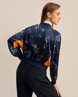 Spring Waltz Reversible Silk Jacket