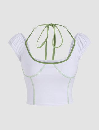 Stitching Halter Top