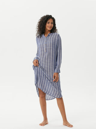 Striped Shirt Dress