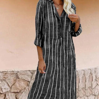 Striped Shirt Dress