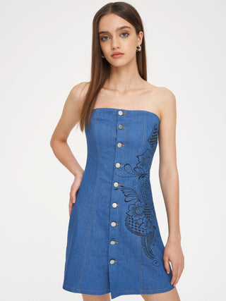 Tattoo on Me Denim Dress