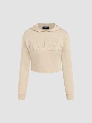 Terry Muse Crop Hoodie