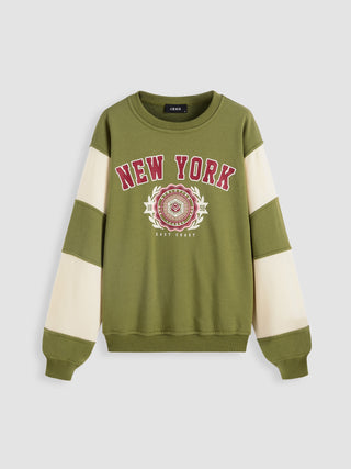 Terry Round Neck NewYork Sweatshirt