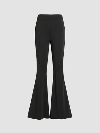 The Everyday Essential Black Flare Trousers (M / Black)