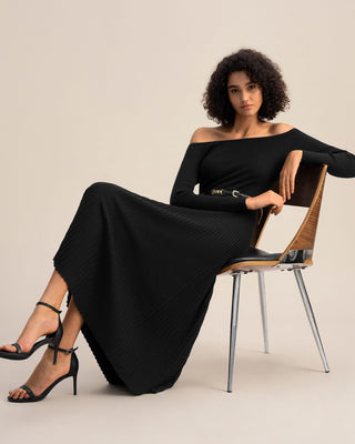 The Vivi Knit Dress (Black / S)