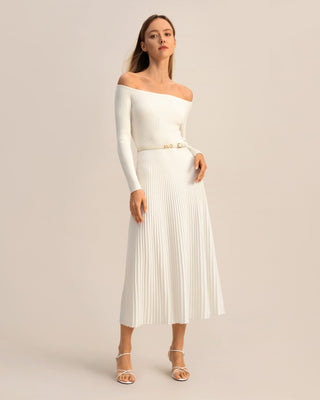 The Vivi Knit Dress (Natural White / S)