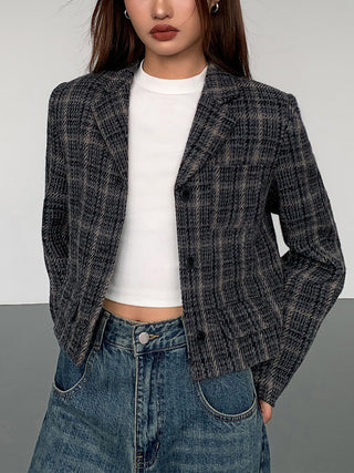 Tweed Crop Blazer