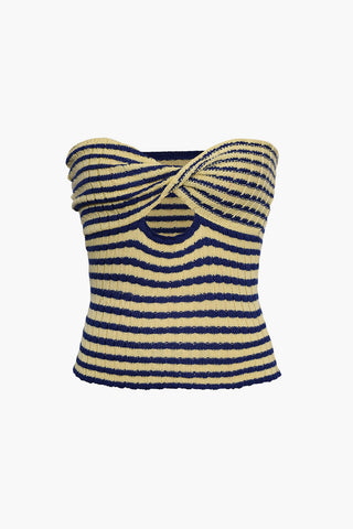 Twisted Front Knitted Top (L / DD)