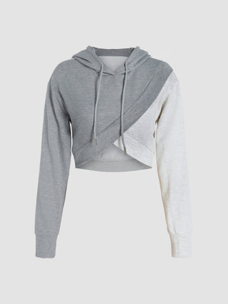 Two Tone Drawstring Hoodie