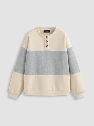 Two Tone Oversized Sweatshirt