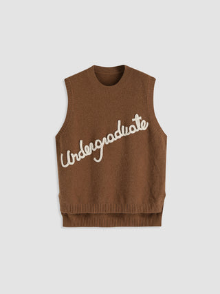 Undergraduate Three-Dimensional Letters Vest