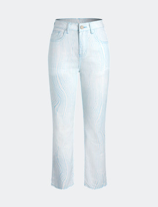 Water Ripple In The Sea Denim Jeans