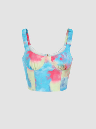 Watercolour Print Tank Top