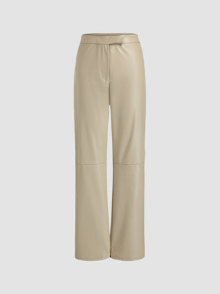 White Lies Faux Leather Trousers